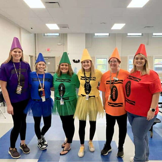 Youth Size Crayon Group Halloween Shirt