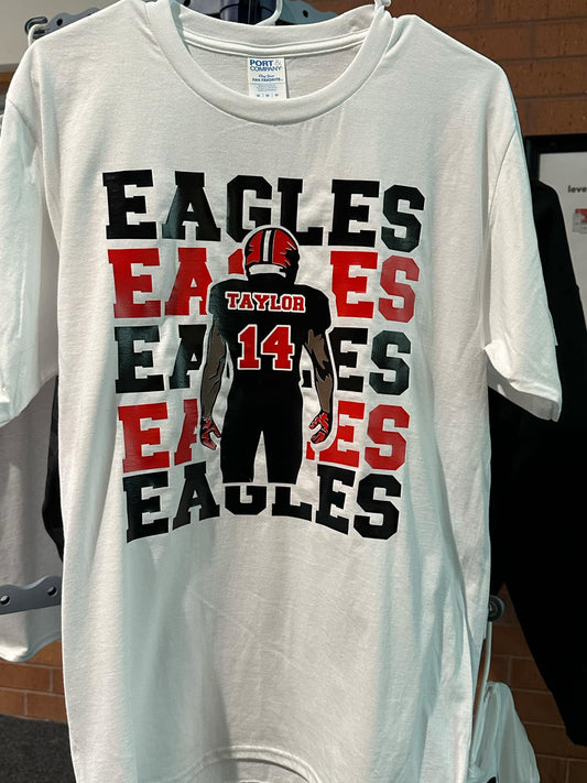 White Eagles Custom Player Football Shirt