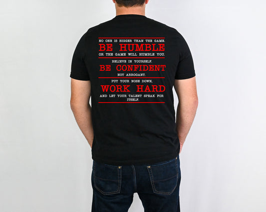 Baseball Be Humble Quote Shirt