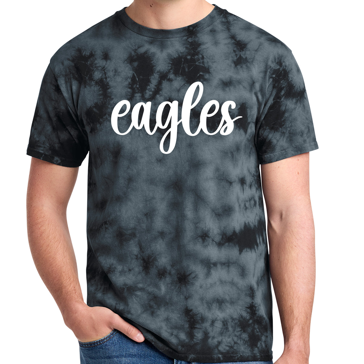 Eagles Black Tie Dye Shirt