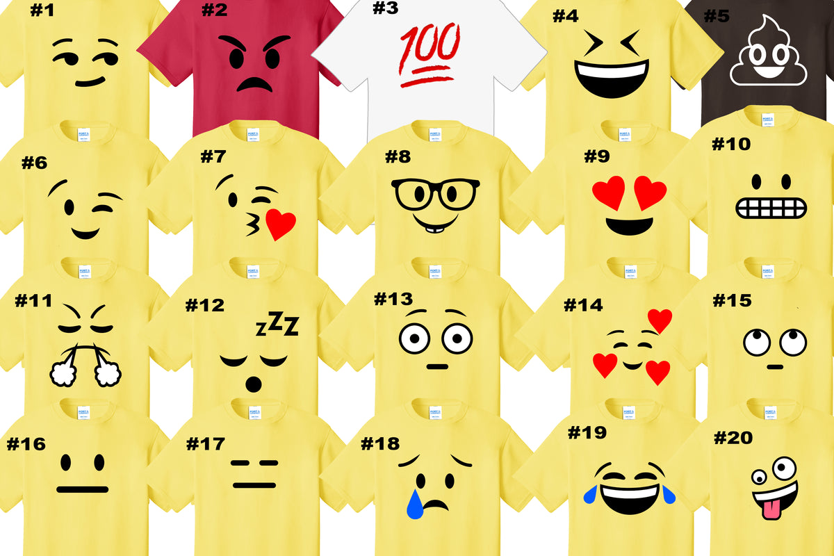 Adult Emoji Halloween Group Costume Tshirt