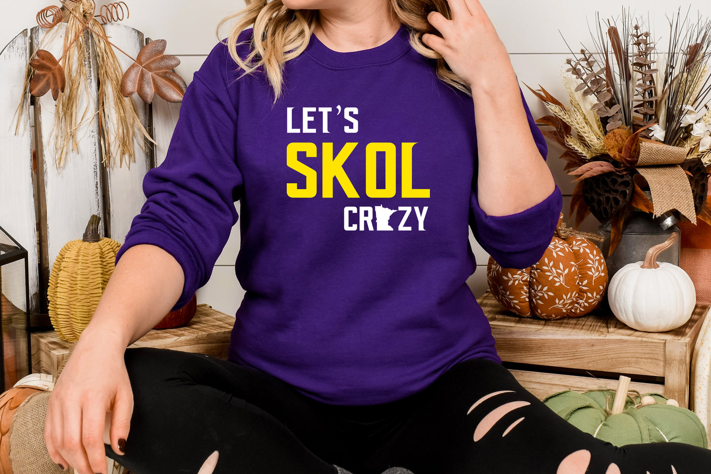 Let's Skol Crazy Purple Shirt