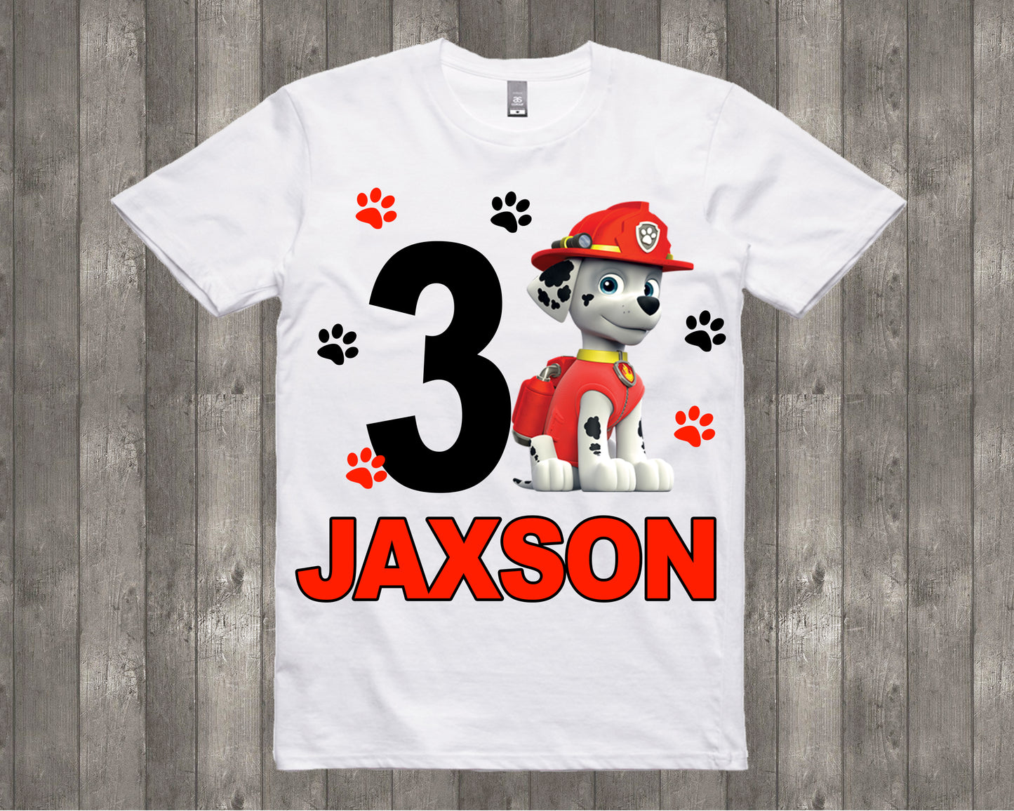 Marshall Paw Patrol Personalized Birthday Shirt