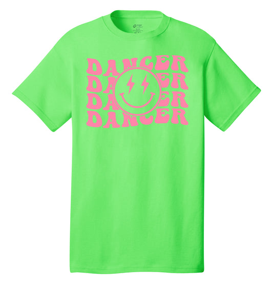 Neon Dancer Smiley Face Shirt