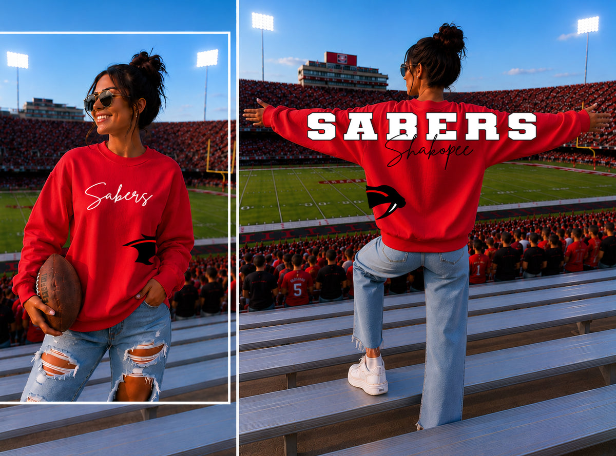 Big Letters Sabers Sweatshirt Style 2 - Logo on side