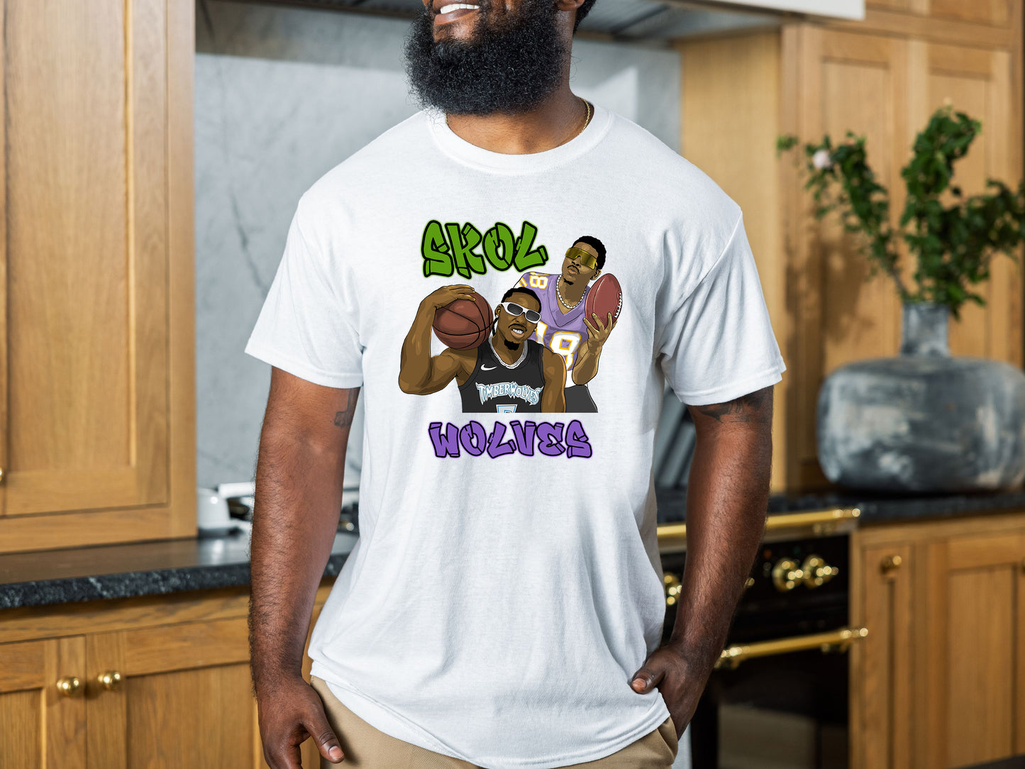 Justin Jefferson / Ant Edwards Minnesota Skol Wolves Shirt
