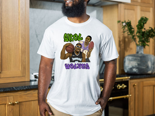 Justin Jefferson / Ant Edwards Minnesota Skol Wolves Shirt