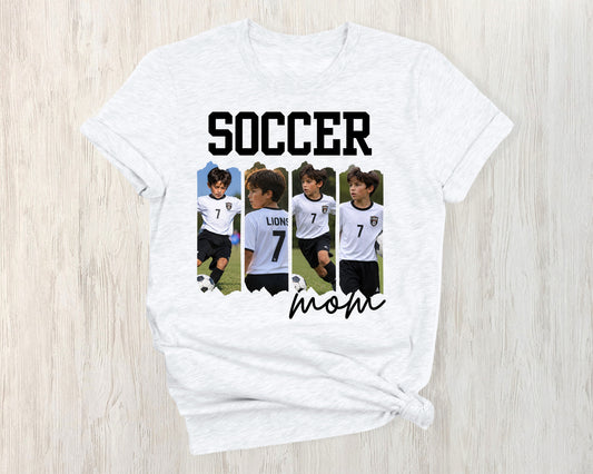 Personalized Photo Soccer Mom Shirt