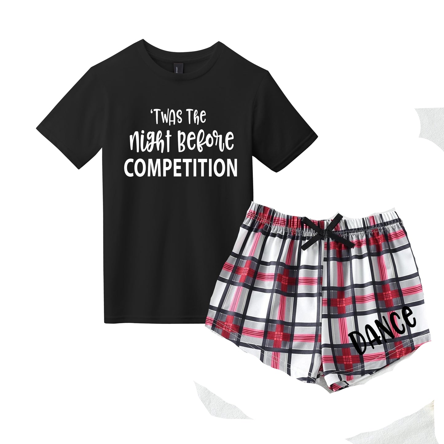 **YOUTH SIZE** Twas the Night before Comp Tshirt & Short Set