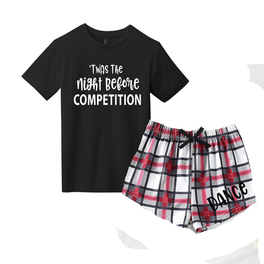**YOUTH SIZE** Twas the Night before Comp Tshirt & Short Set