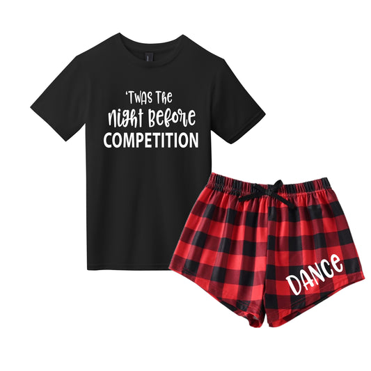 **YOUTH SIZE** Twas the Night before Comp Tshirt & Short Set