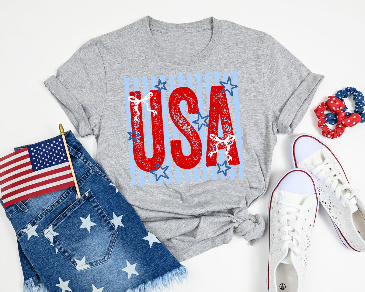 USA Shirt Red Lettering