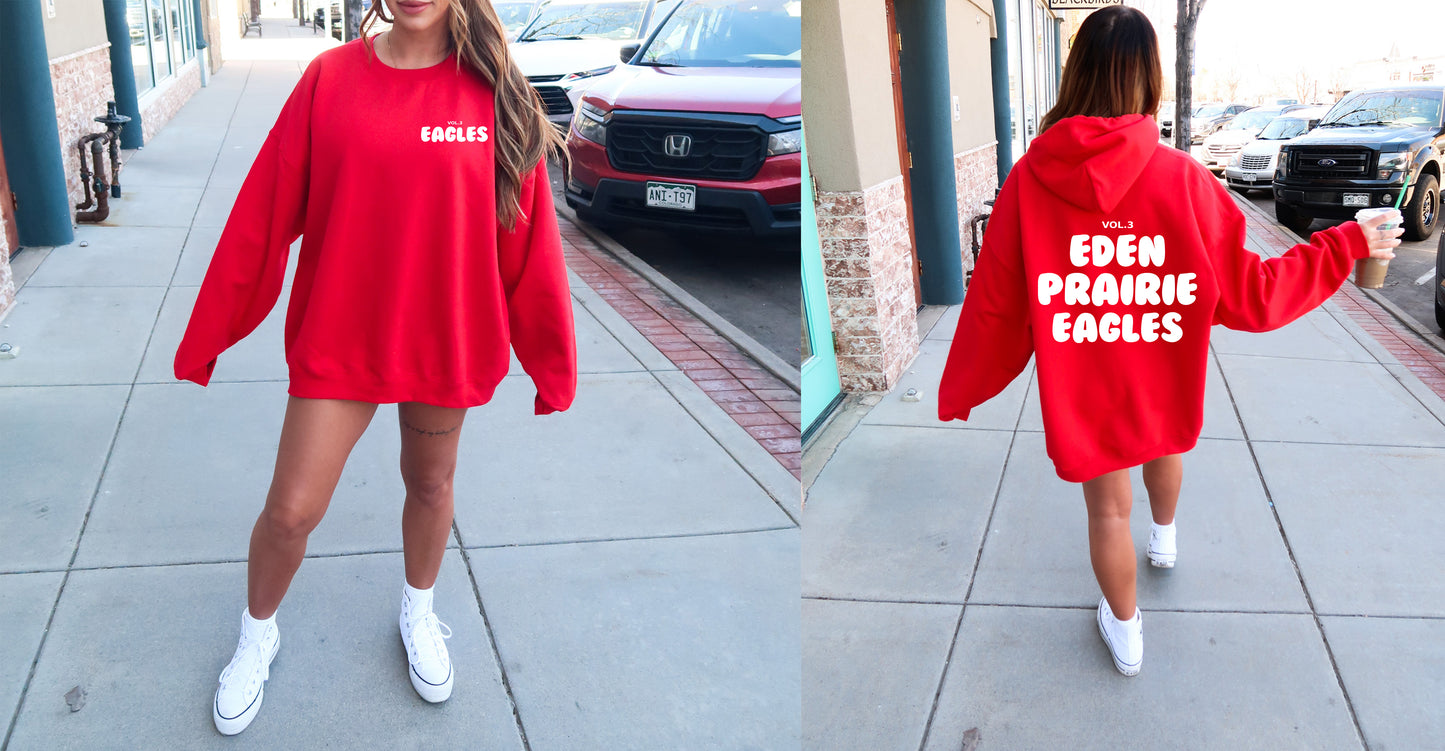 **Youth** School Spirit Bubble Font Custom Order Hoodie