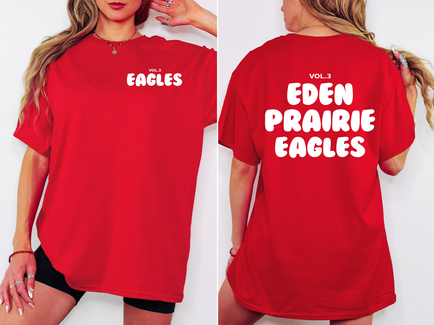 ** Youth ** School Spirit Bubble Font Custom Order Tshirt