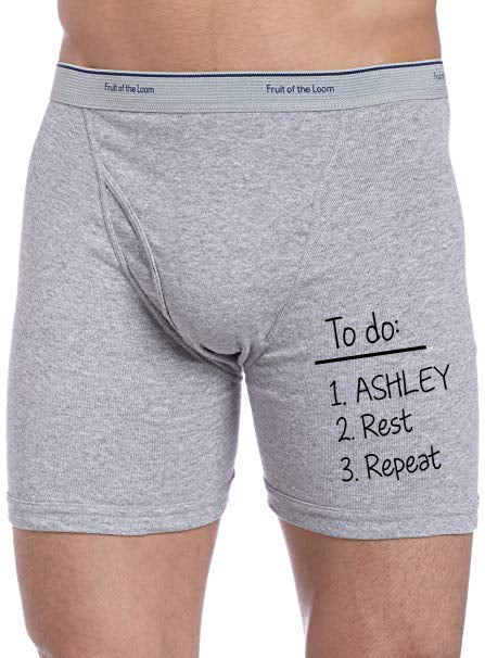 To Do List Personalized Boxer Briefs