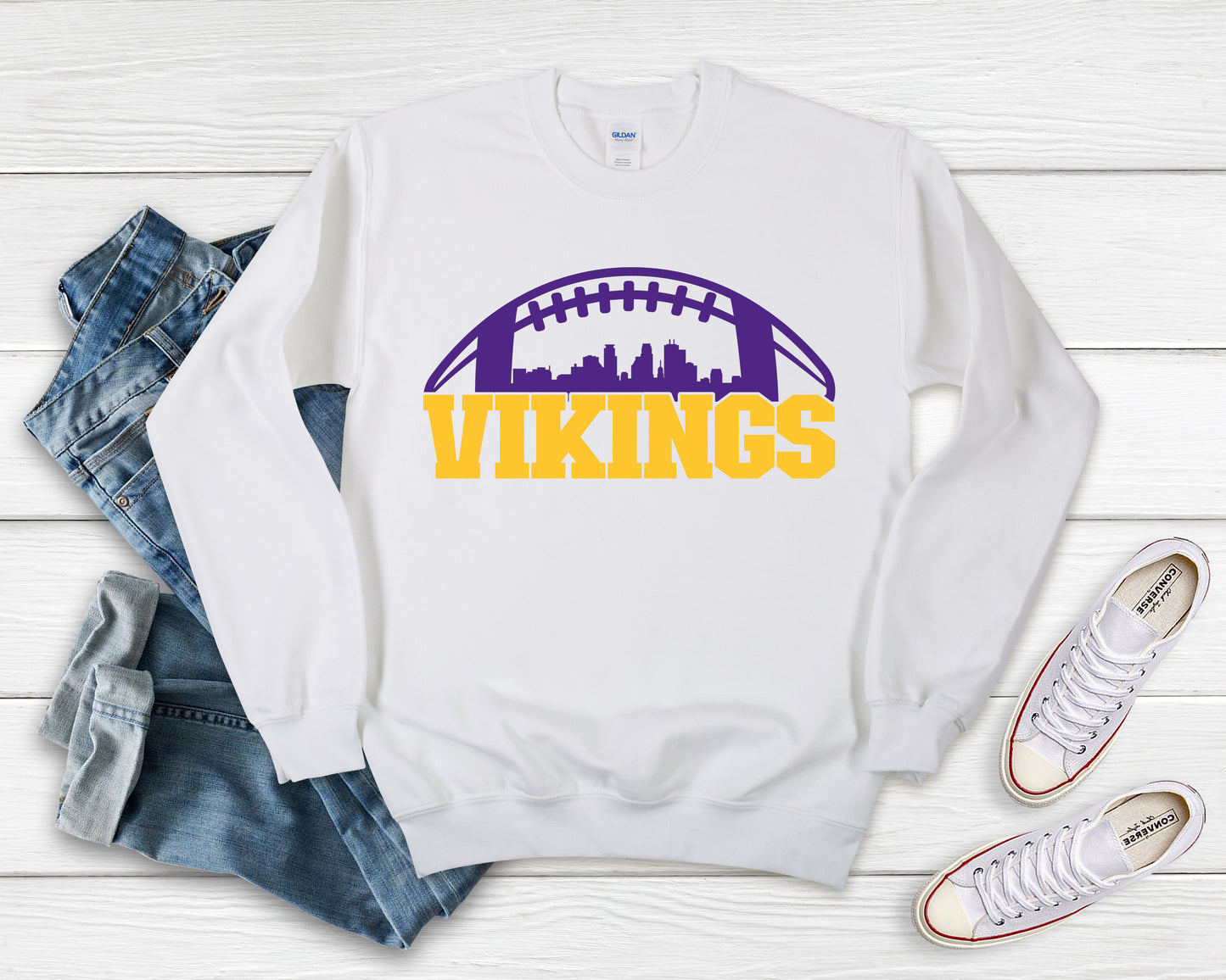 Vikings Skyline Football Shirt