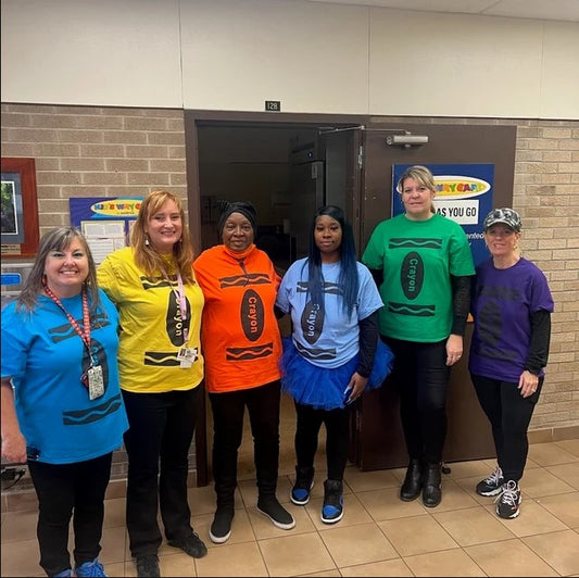 Youth Size Crayon Group Halloween Shirt
