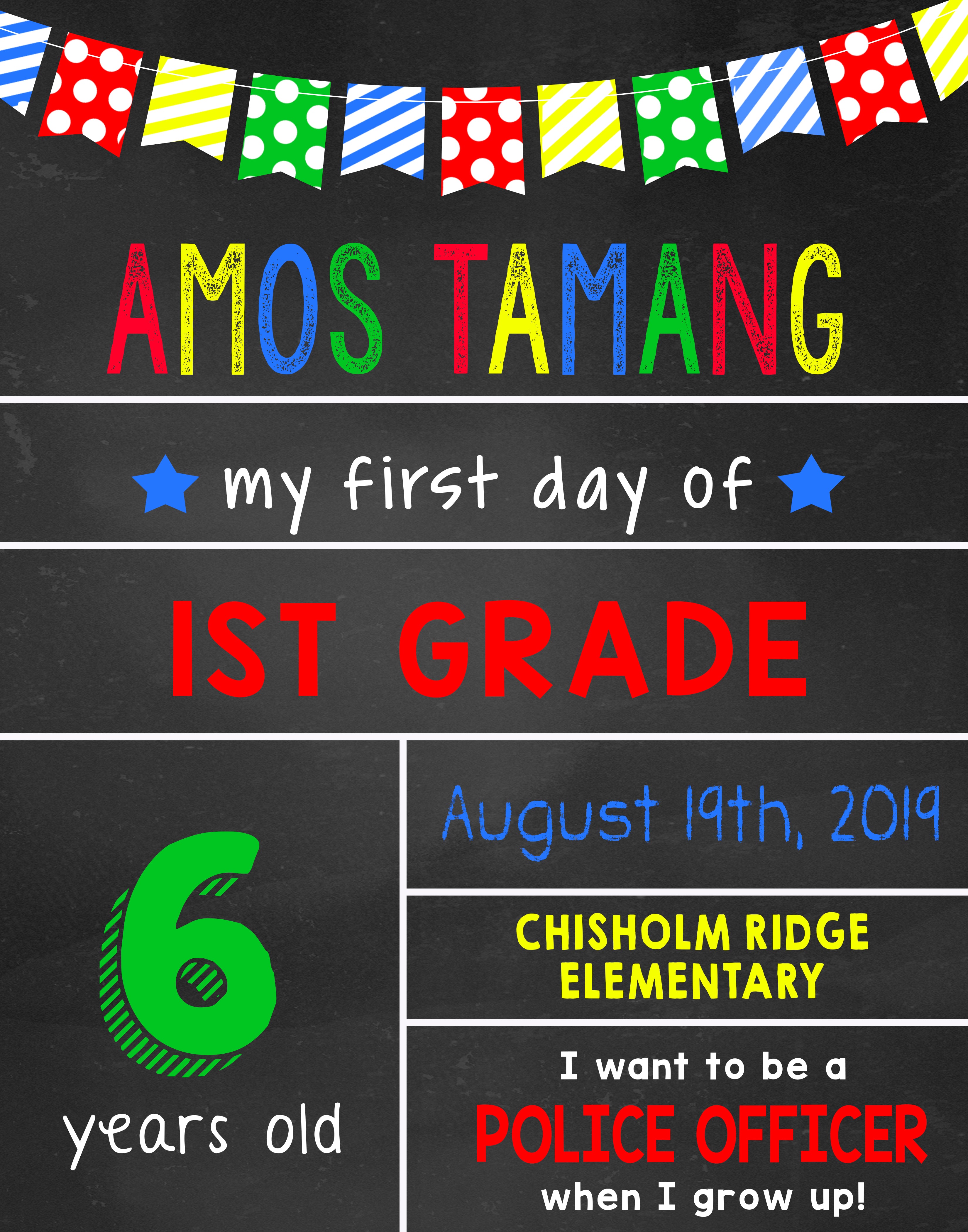 First Day of School Sign – DesignsbyDes