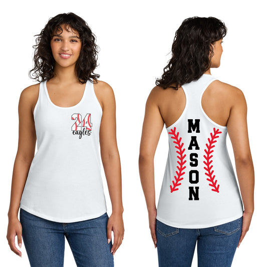 Eagles Personalized Number Baseball Tank