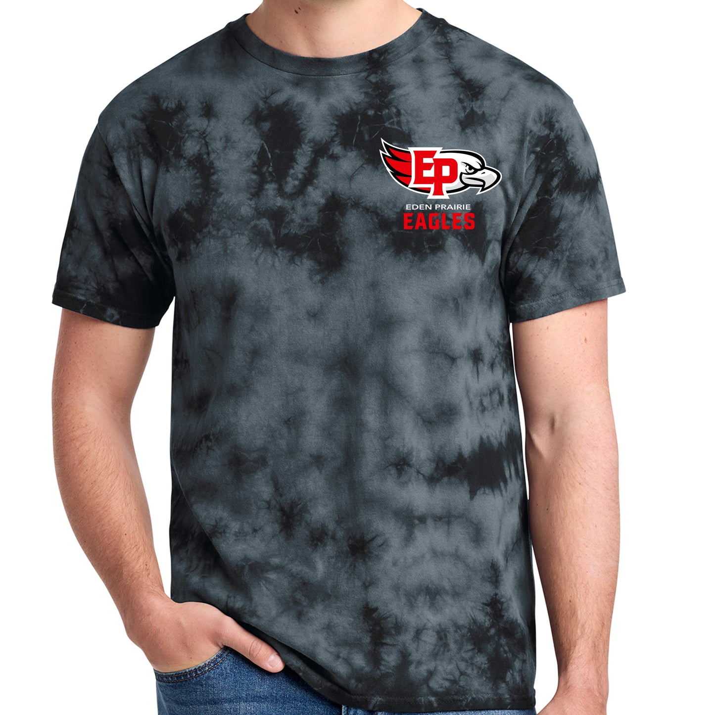 Eagles Tie Dye Chest Logo