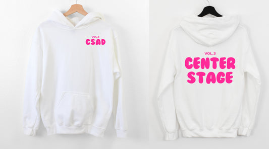 Center Stage White Hoodie