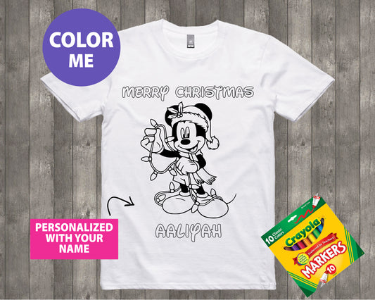 Christmas Coloring Shirt Style 6