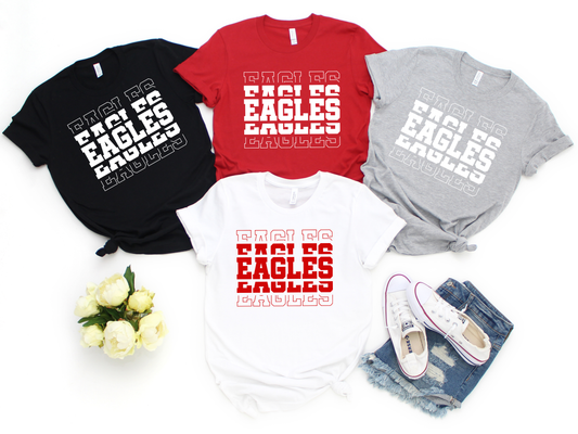 Eagles Repeat White Lettering