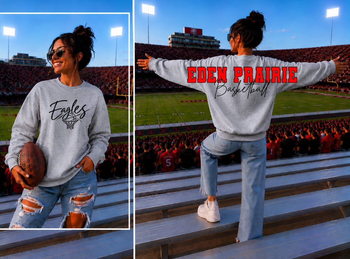 Big Letters Eagles Sweatshirt Style 2  Basketball