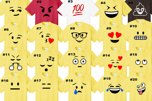 Adult Emoji Halloween Group Costume Tshirt