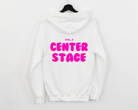 Center Stage White Hoodie