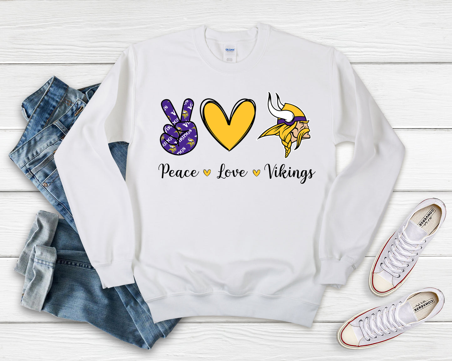 Peace - Love - Vikings Shirt