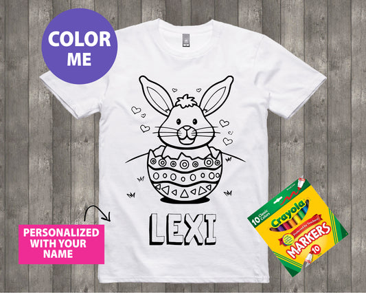 Bunny Egg Coloring Shirt