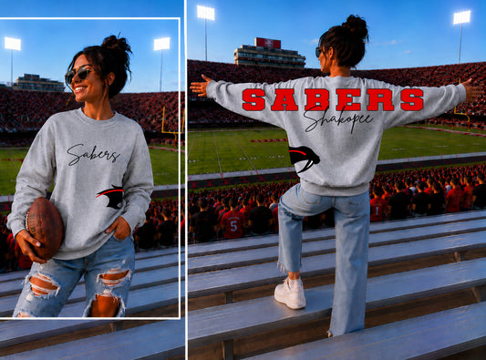 Big Letters Sabers Sweatshirt Style 2 - Logo on side