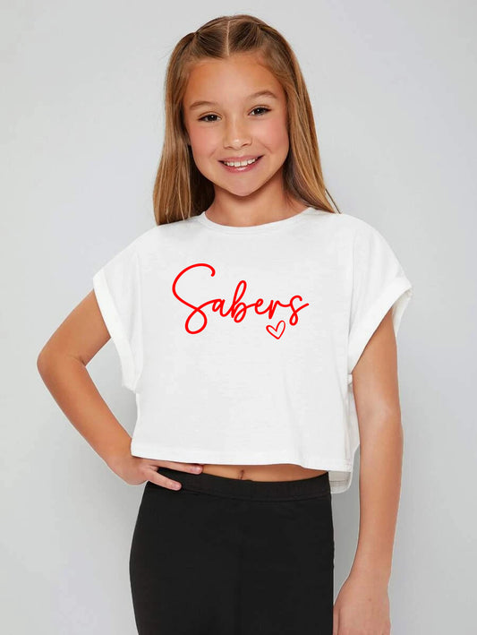 Sabers Girls Crop Shirt