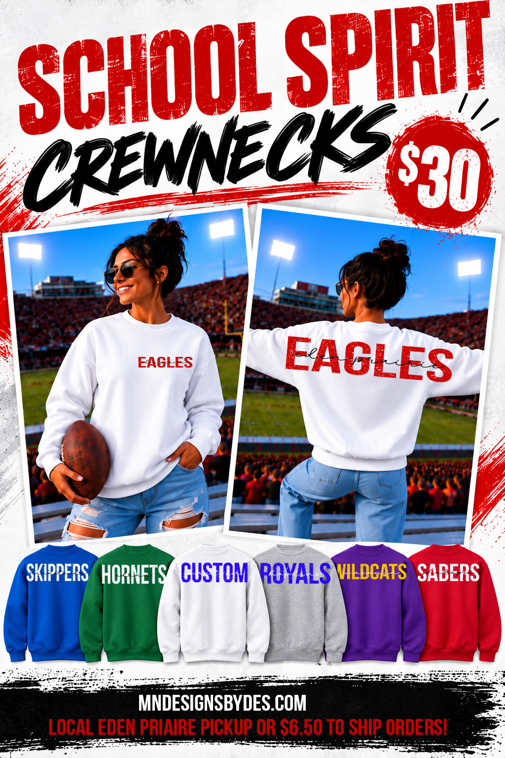 Custom Big Letters Sweatshirt