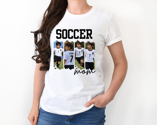 Personalized Photo Soccer Mom Shirt