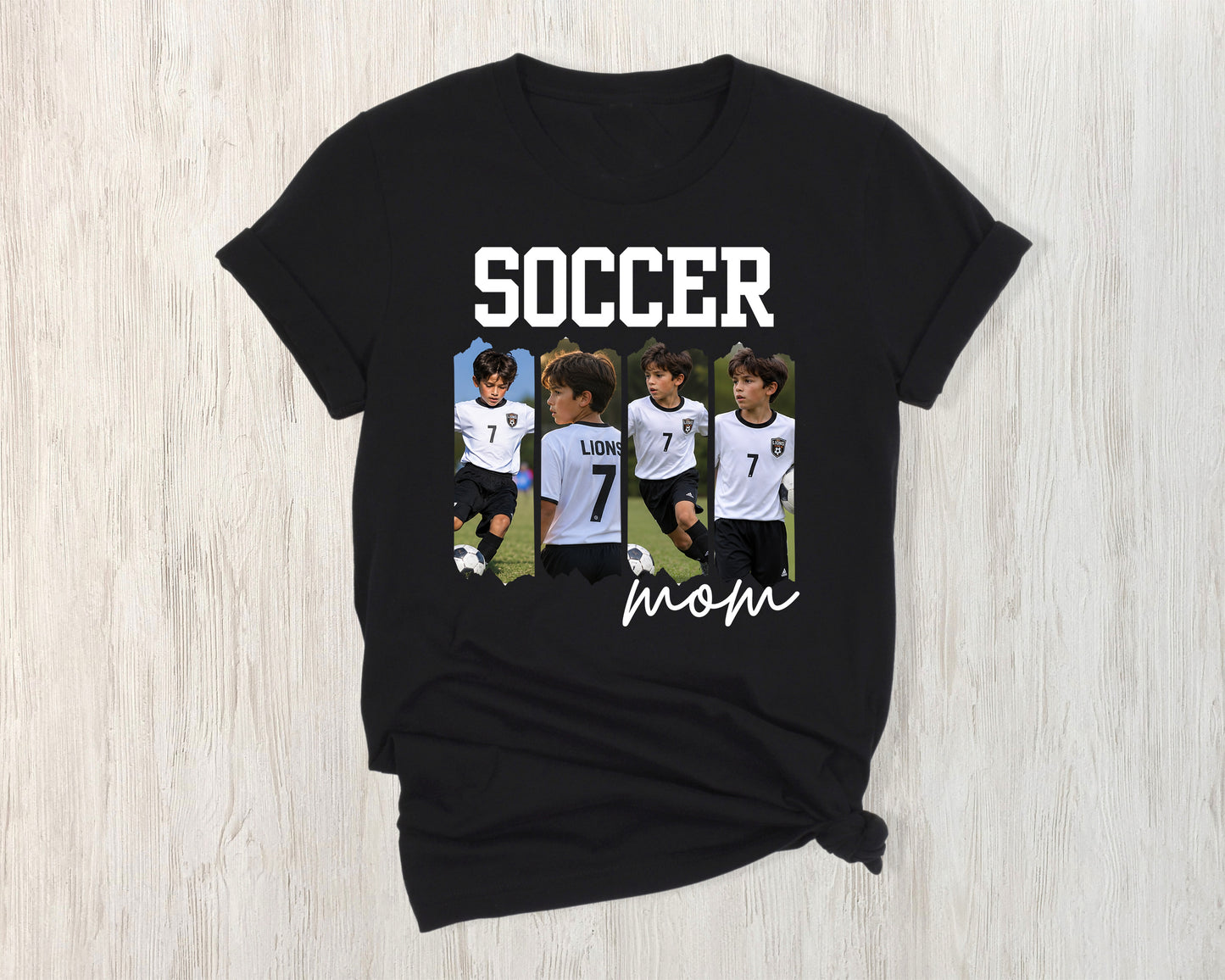 Personalized Photo Soccer Mom Shirt