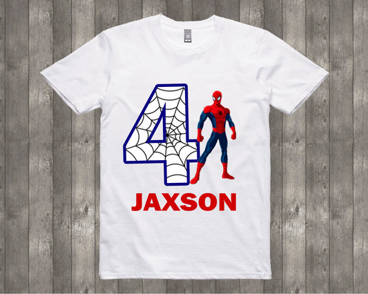 Spiderman Personalized Birthday Shirt