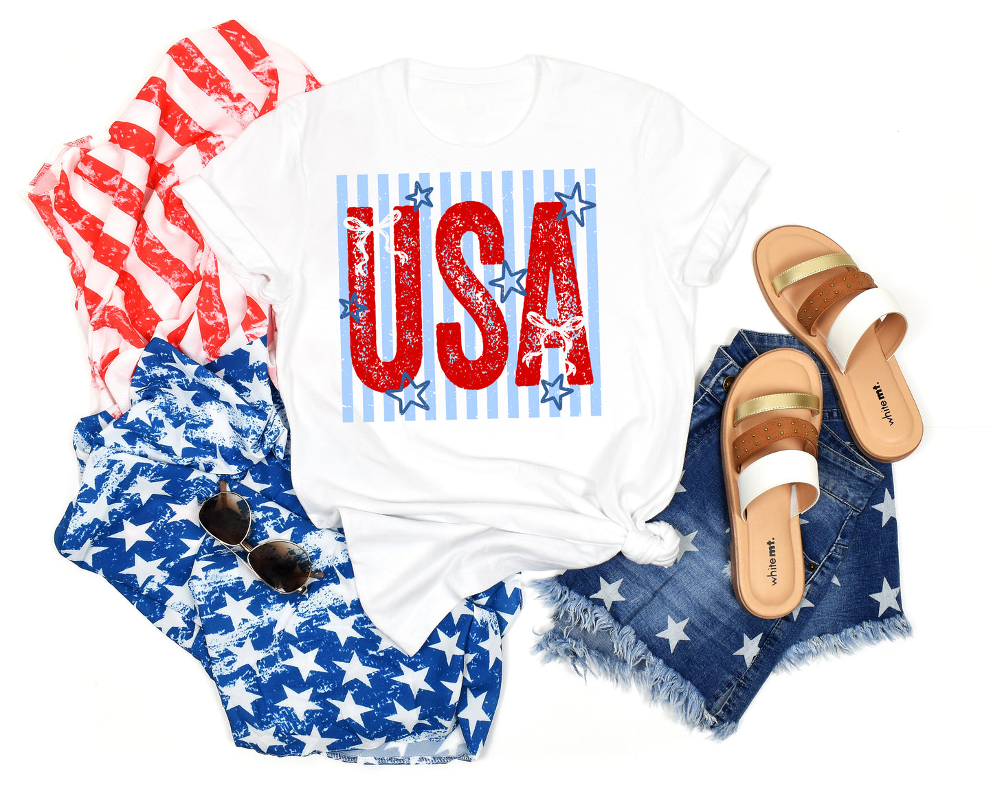 USA Shirt Red Lettering