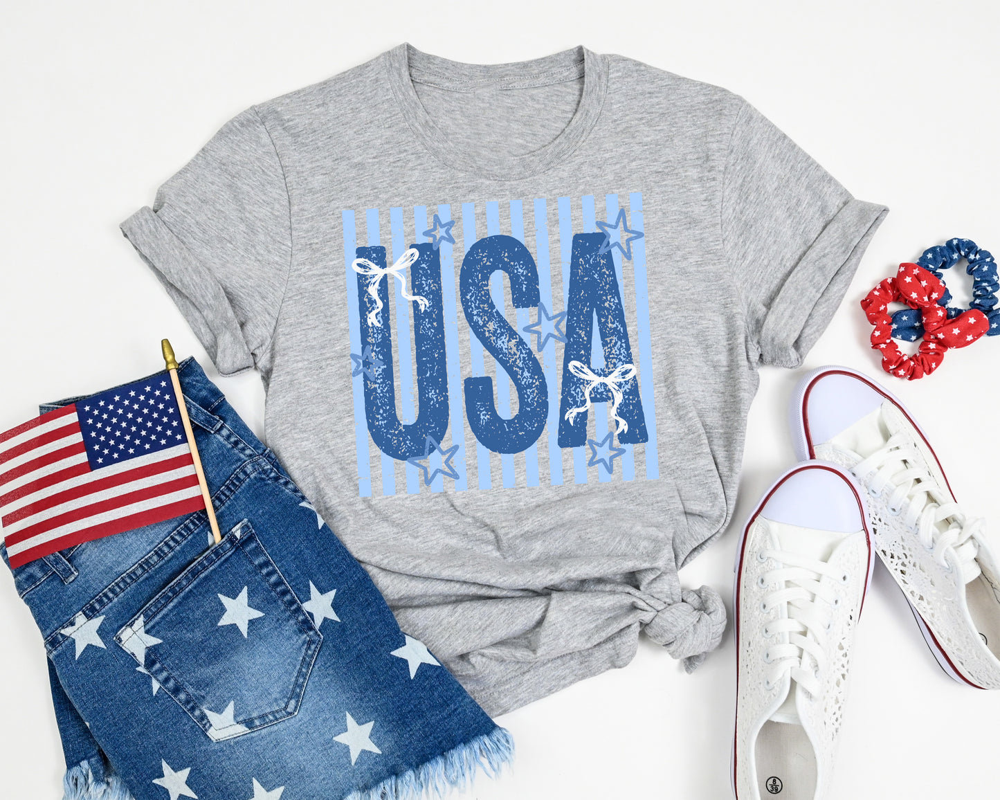 USA Shirt Blue Lettering