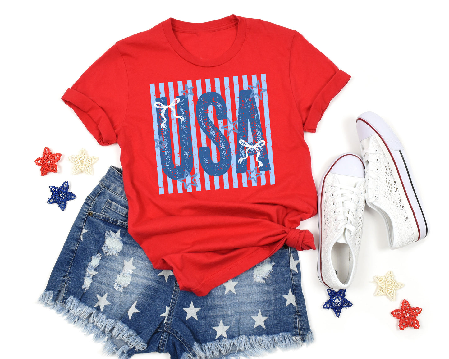 USA Shirt Blue Lettering