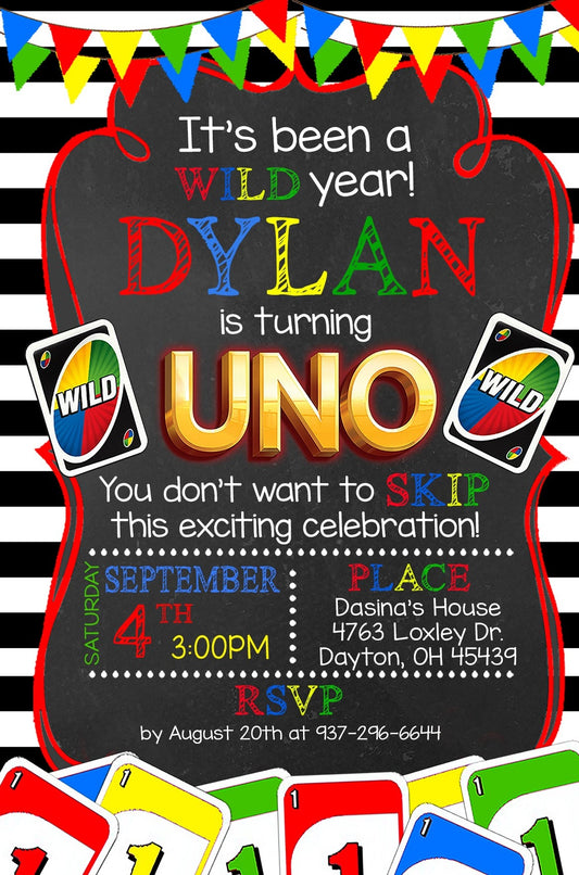 Uno Invitation