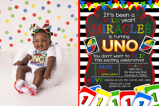 Uno  Invitation w/ Photo