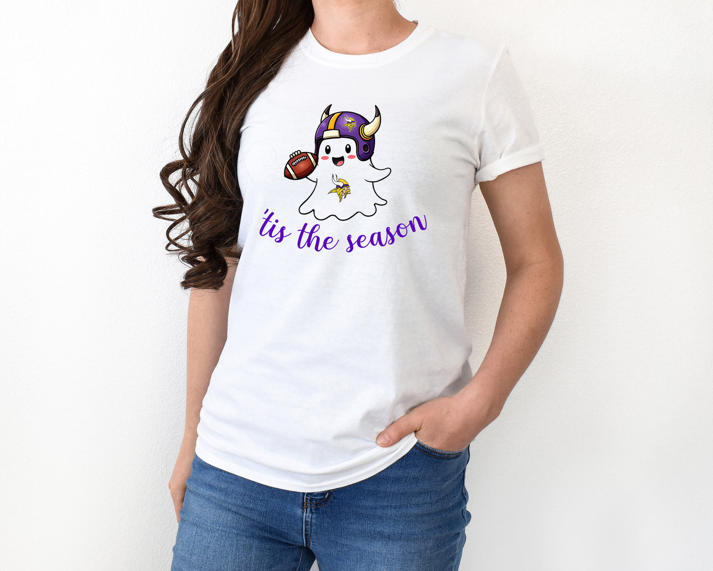 Spooky Vikings Ghost Tis The Season Shirt