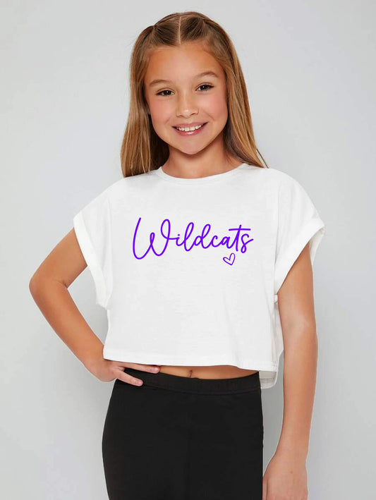 Wildcats Girls Crop Shirt