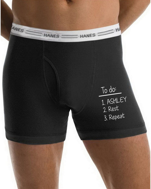 To Do List Personalized Boxer Briefs