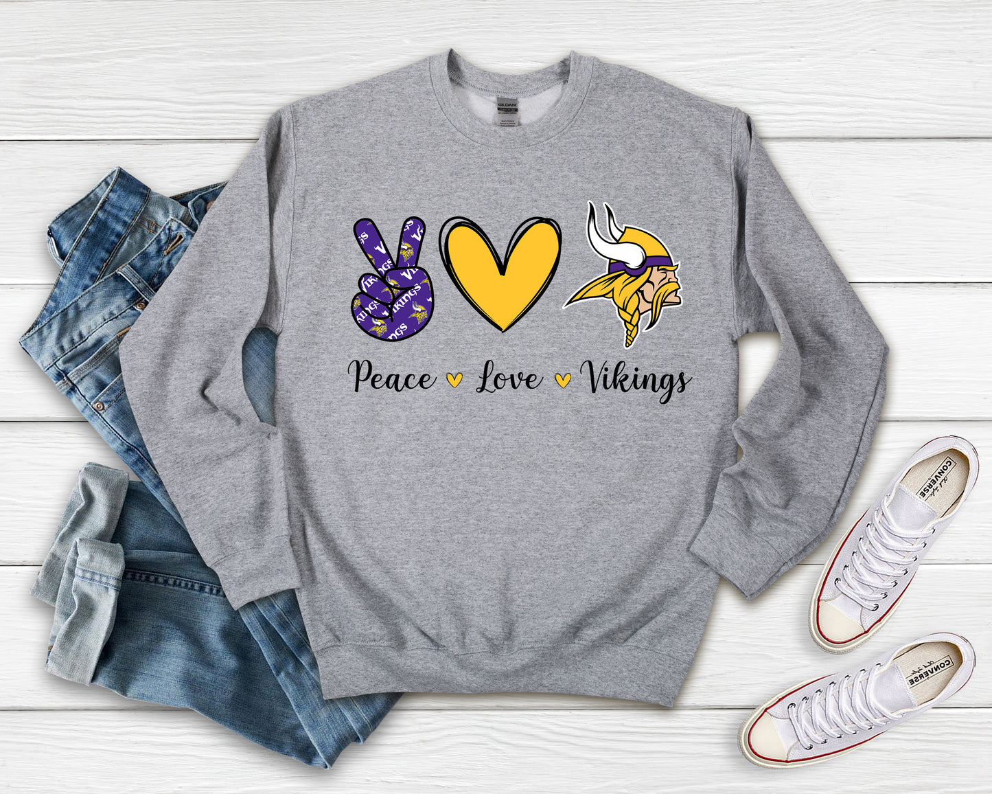 Peace - Love - Vikings Shirt