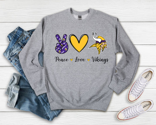 Peace - Love - Vikings Shirt