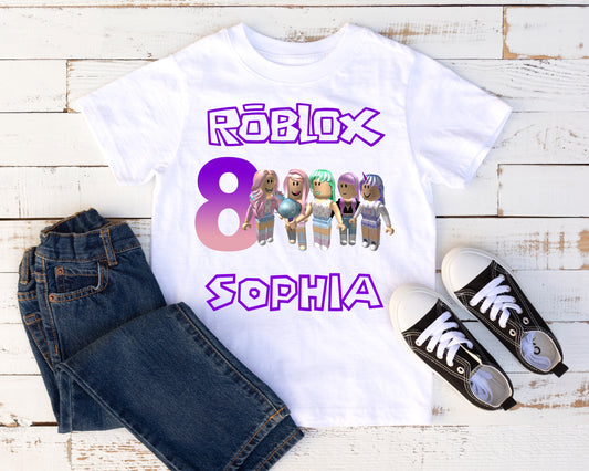 Roblox Personalized Birthday Shirt