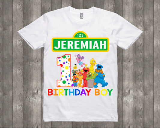 Sesame Street Personalized Birthday Shirt